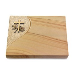 Grabtafel Woodland Folio Kreuz 1 (Bronze)