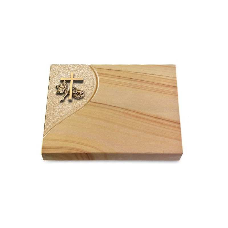 Grabtafel Woodland Folio Kreuz 1 (Bronze)