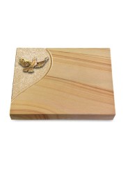 Grabtafel Woodland Folio Taube (Bronze)