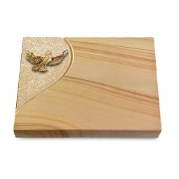 Grabtafel Woodland Folio Taube (Bronze)