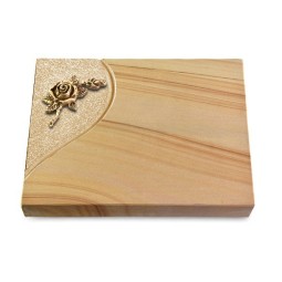 Grabtafel Woodland Folio Rose 1 (Bronze)