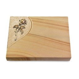 Grabtafel Woodland Folio Rose 2 (Bronze)