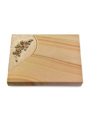Grabtafel Woodland Folio Rose 5 (Bronze)