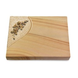 Grabtafel Woodland Folio Rose 5 (Bronze)