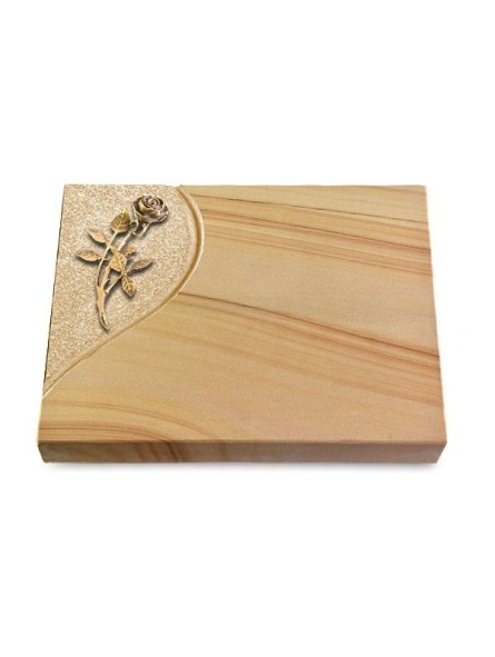 Grabtafel Woodland Folio Rose 6 (Bronze)