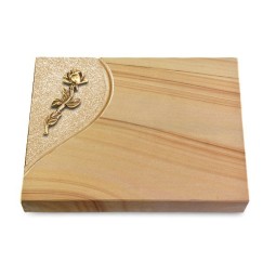 Grabtafel Woodland Folio Rose 7 (Bronze)