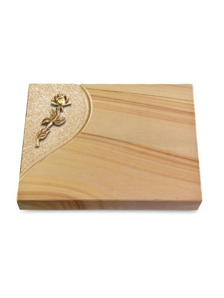 Grabtafel Woodland Folio Rose 7 (Bronze)