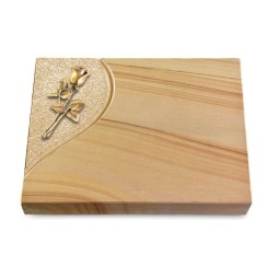 Grabtafel Woodland Folio Rose 8 (Bronze)