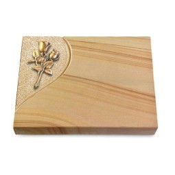 Grabtafel Woodland Folio Rose 11 (Bronze)