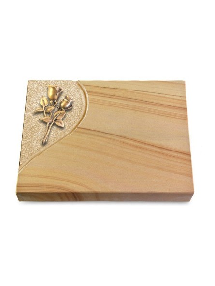 Grabtafel Woodland Folio Rose 11 (Bronze)