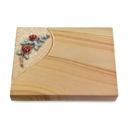 Grabtafel Woodland Folio Rose 3 (Color)