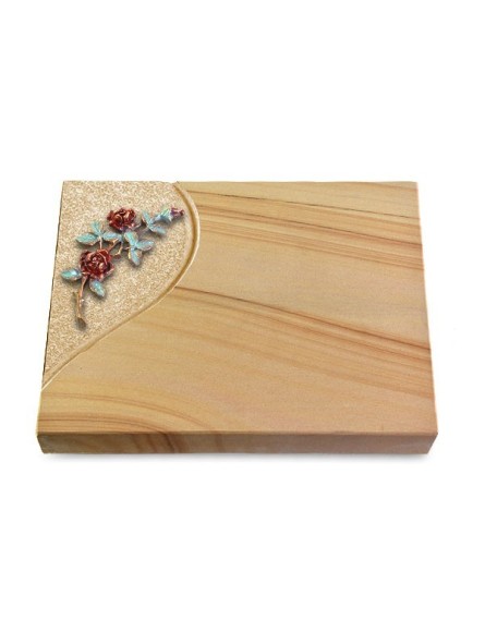 Grabtafel Woodland Folio Rose 3 (Color)
