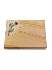 Grabtafel Woodland Folio Rose 4 (Color)