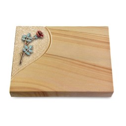 Grabtafel Woodland Folio Rose 4 (Color)