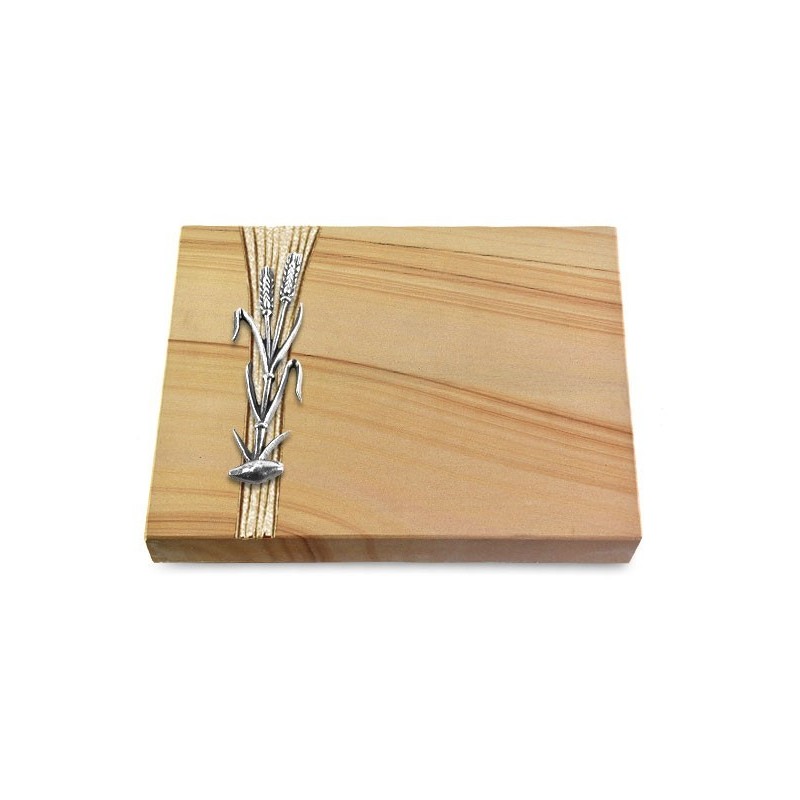 Grabtafel Woodland Strikt Ähren 2 (Alu)