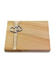 Grabtafel Woodland Strikt Herzen (Alu)