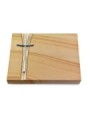Grabtafel Woodland Strikt Kreuz 2 (Alu)
