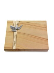 Grabtafel Woodland Strikt Taube (Alu)