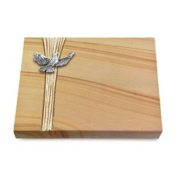 Grabtafel Woodland Strikt Taube (Alu)