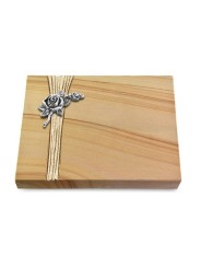 Grabtafel Woodland Strikt Rose 1 (Alu)