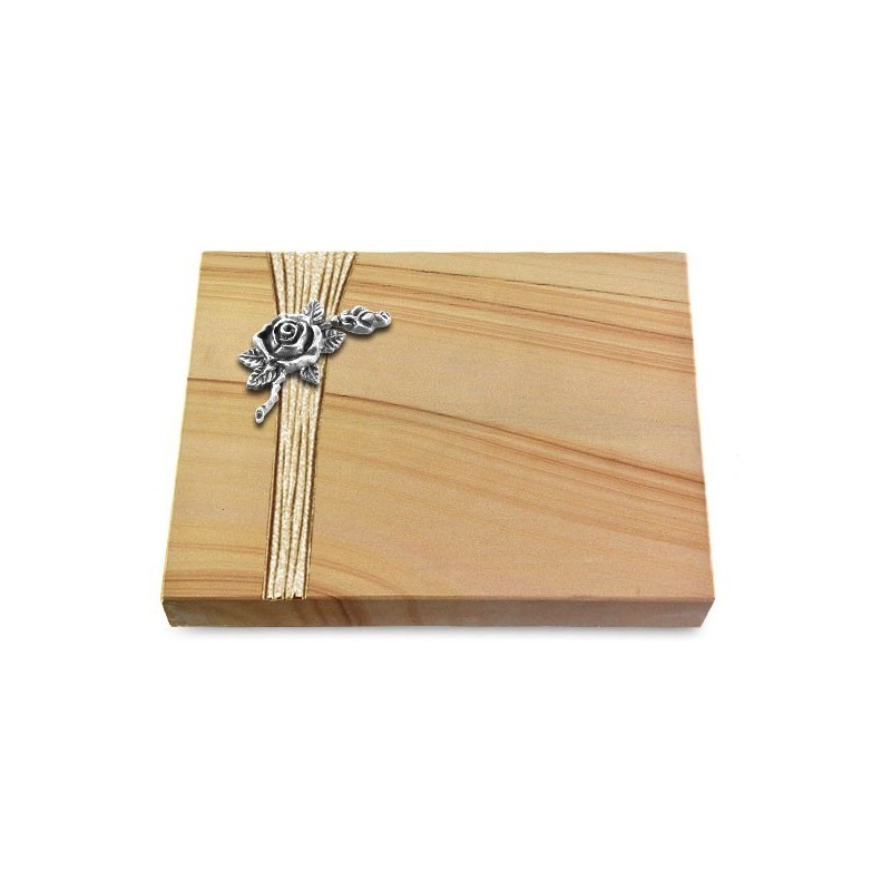 Grabtafel Woodland Strikt Rose 1 (Alu)