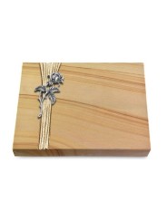 Grabtafel Woodland Strikt Rose 2 (Alu)