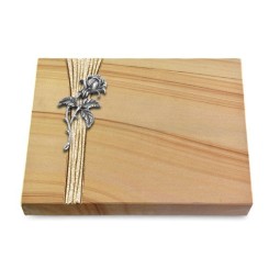 Grabtafel Woodland Strikt Rose 2 (Alu)