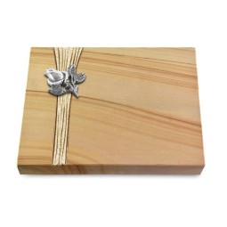 Grabtafel Woodland Strikt Rose 3 (Alu)