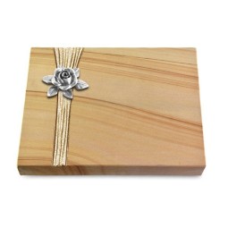 Grabtafel Woodland Strikt Rose 4 (Alu)