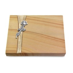 Grabtafel Woodland Strikt Rose 7 (Alu)