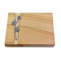 Grabtafel Woodland Strikt Rose 9 (Alu)