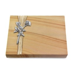 Grabtafel Woodland Strikt Rose 10 (Alu)