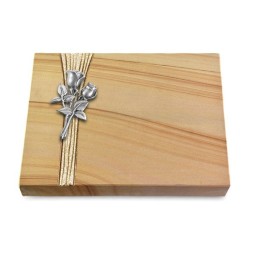 Grabtafel Woodland Strikt Rose 11 (Alu)