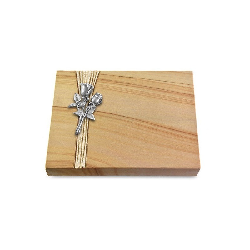 Grabtafel Woodland Strikt Rose 11 (Alu)