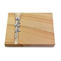 Grabtafel Woodland Strikt Rose 12 (Alu)