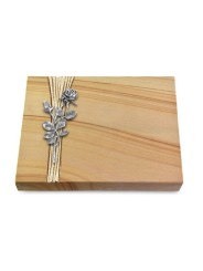 Grabtafel Woodland Strikt Rose 13 (Alu)