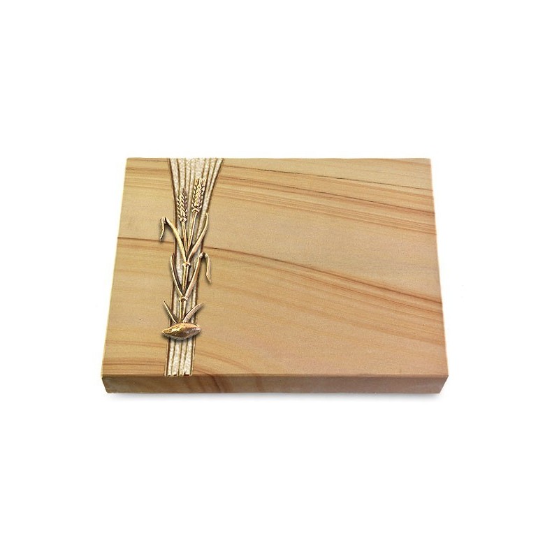 Grabtafel Woodland Strikt Ähren 2 (Bronze)