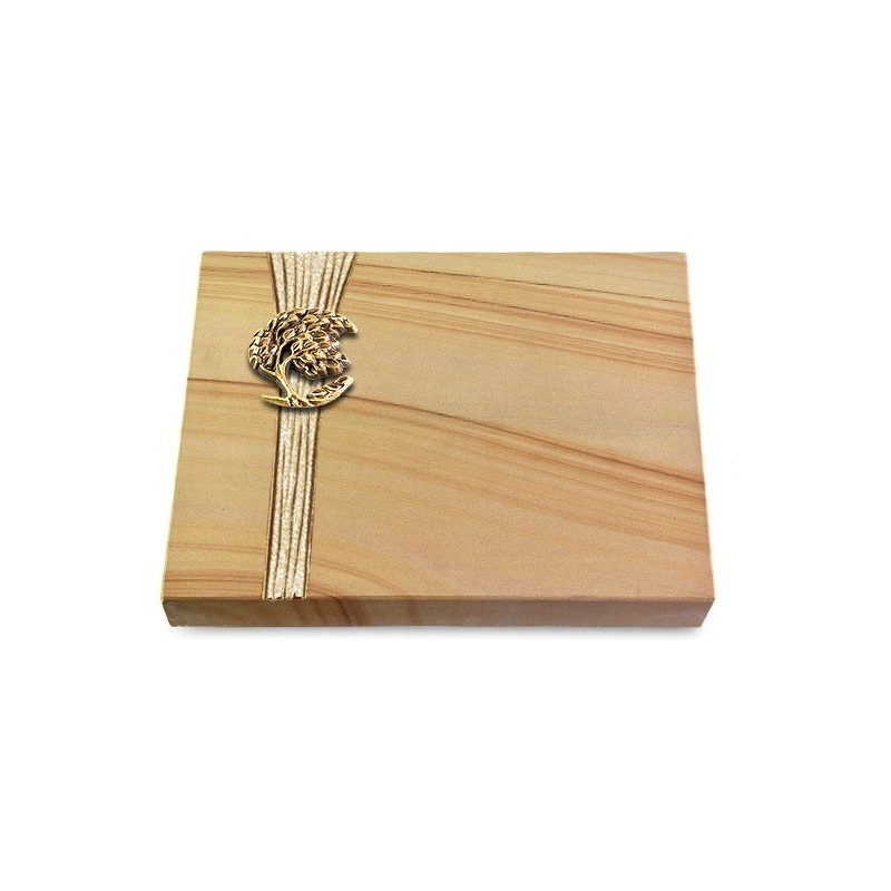 Grabtafel Woodland Strikt Baum 1 (Bronze)