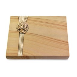 Grabtafel Woodland Strikt Baum 3 (Bronze)