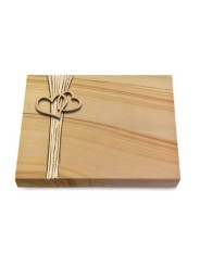 Grabtafel Woodland Strikt Herzen (Bronze)
