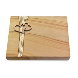 Grabtafel Woodland Strikt Herzen (Bronze)