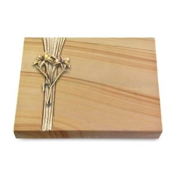 Grabtafel Woodland Strikt Lilie (Bronze)