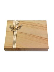 Grabtafel Woodland Strikt Taube (Bronze)