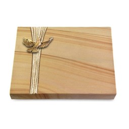 Grabtafel Woodland Strikt Taube (Bronze)