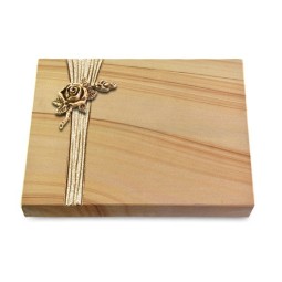 Grabtafel Woodland Strikt Rose 1 (Bronze)