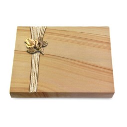 Grabtafel Woodland Strikt Rose 3 (Bronze)