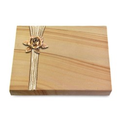 Grabtafel Woodland Strikt Rose 4 (Bronze)