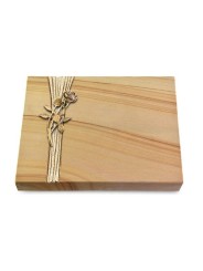 Grabtafel Woodland Strikt Rose 6 (Bronze)
