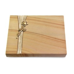 Grabtafel Woodland Strikt Rose 7 (Bronze)