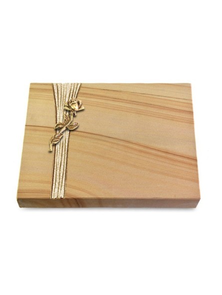 Grabtafel Woodland Strikt Rose 7 (Bronze)